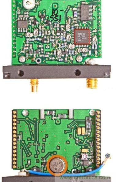 圖7:較大的模塊內置了跟蹤器的天線和RF