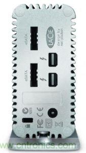 圖2:Thunderbolt周邊可利用多線串接方式,在單一傳輸線纜同時傳送影像與數(shù)碼資料
