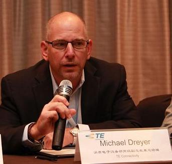 圖4:TE Connectivity消費(fèi)電子設(shè)備部高級(jí)副總裁兼總經(jīng)理 Michael Dreyer先生