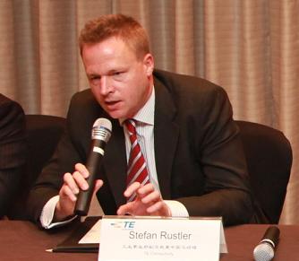 圖6:TE Connectivity工業(yè)事業(yè)部副總裁兼中國(guó)總經(jīng)理 Stefan Rustler先生