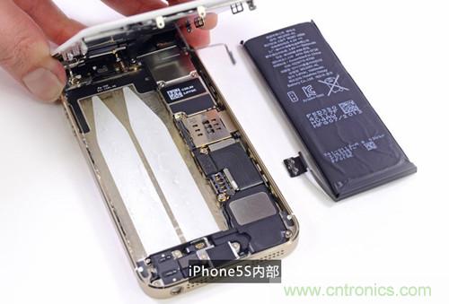 土豪金iPhone 5S拆解：內部結構升級，維修難度增加