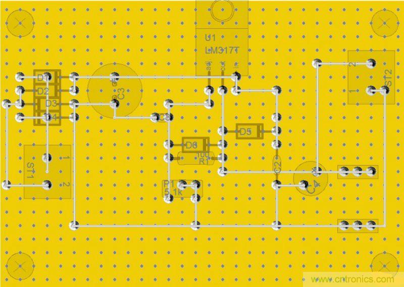 網友分享:DIY一個LM317 可調穩壓電源