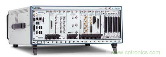 NI PXI Express機(jī)箱包含射頻分析儀和發(fā)生器、矢量網(wǎng)絡(luò)分析儀、開(kāi)關(guān)、電源和嵌入式計(jì)算機(jī)