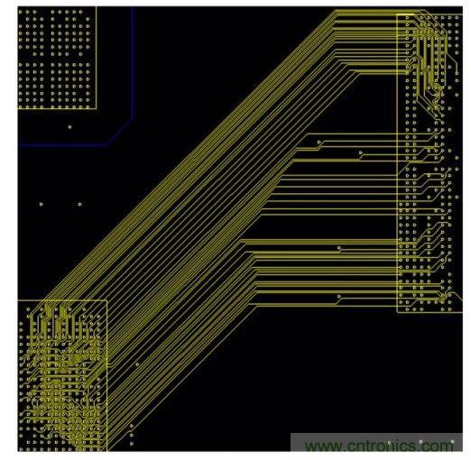 設計師可以選擇未打包模式將走線間距加大一些。