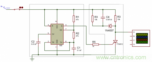 使用緩沖電路的晶閘管 使用緩沖電路的晶閘管