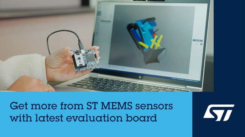 意法半導體升級傳感器評估板STEVAL-MKI109D，加快即插即用傳感模塊評估