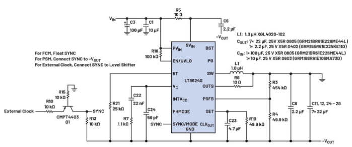 噪聲敏感負電壓軌有救了!反相降壓 - 升壓方案登場 噪聲敏感負電壓軌有救了!反相降壓 - 升壓方案登場