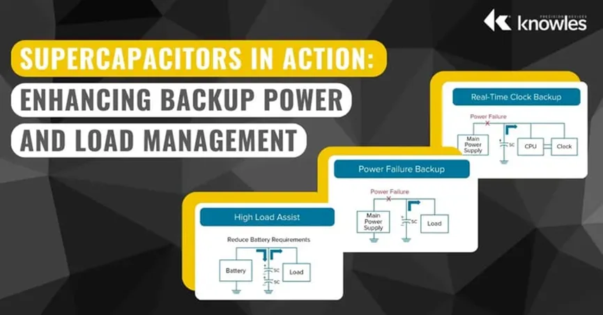 超級電容器如何有效加強備用電源和負載管理 (上) 超級電容器如何有效加強備用電源和負載管理 (上)